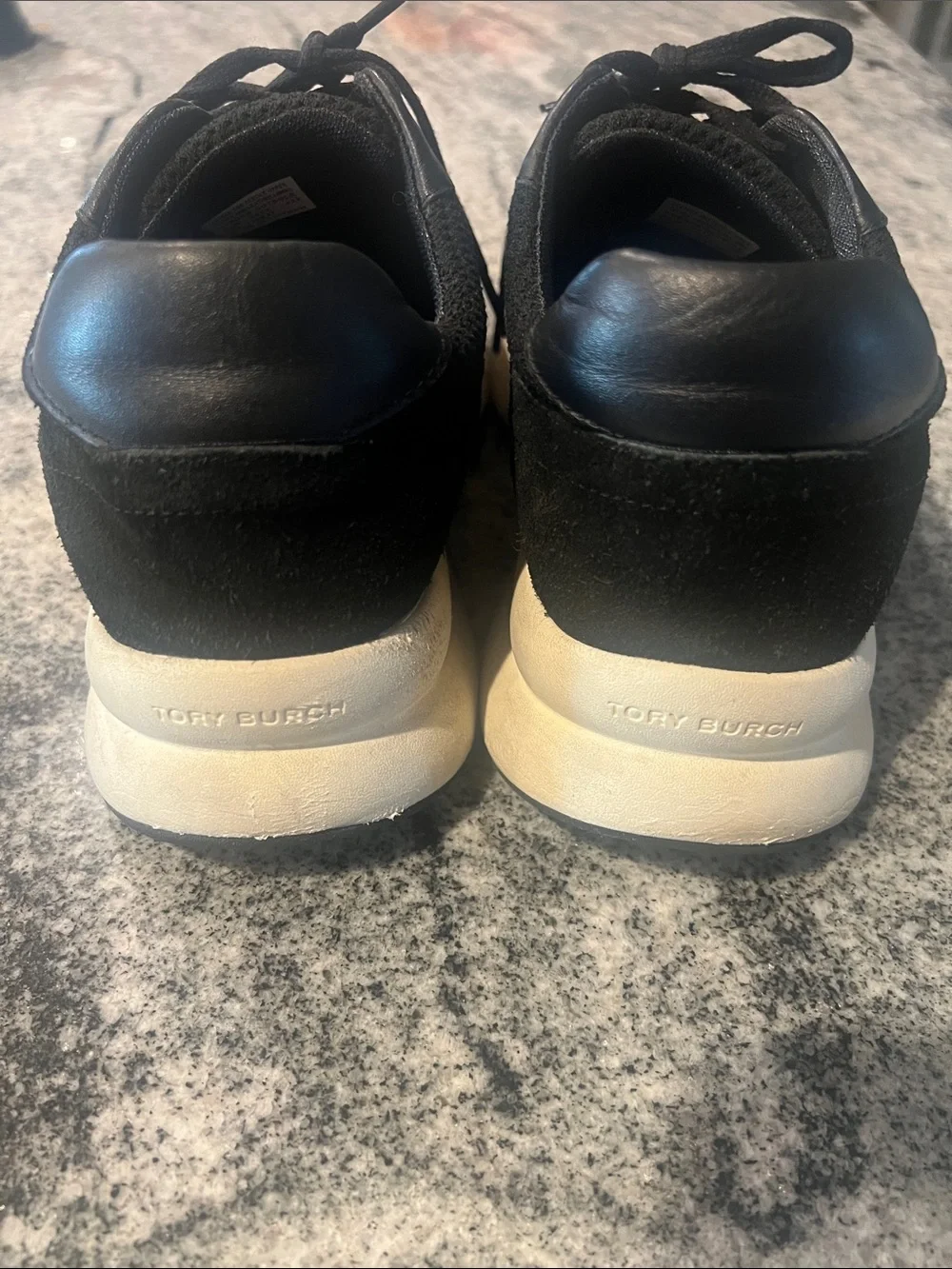 Tory Burch Black & White Platform Sneakers